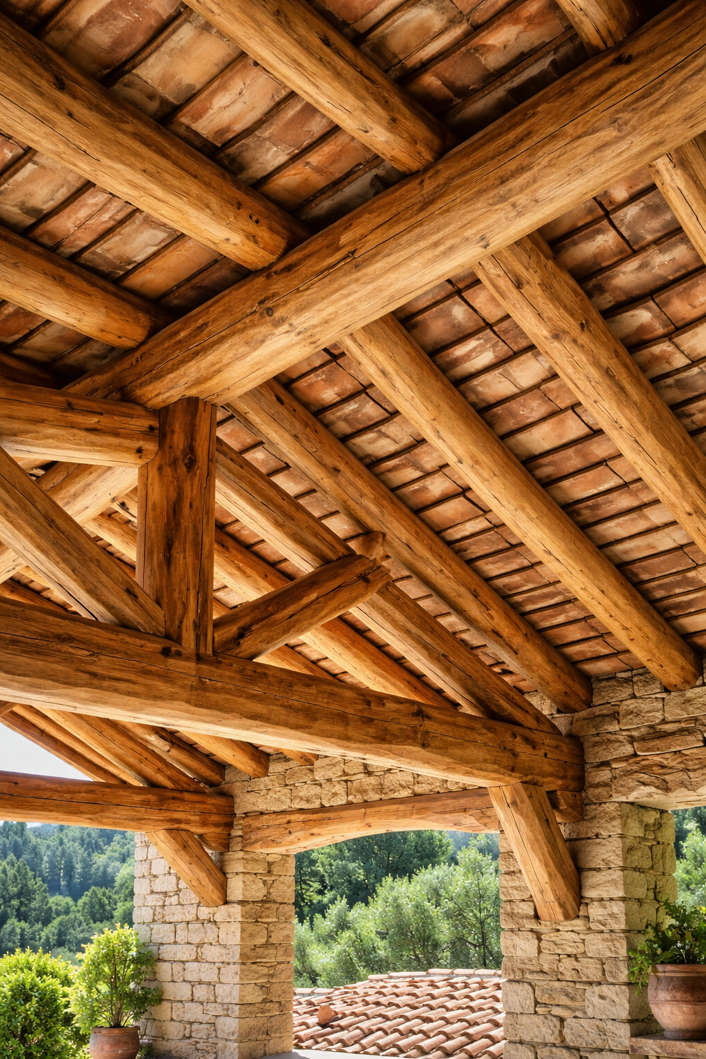 charpente traditionnelle en Corse